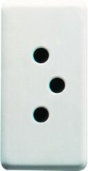 Gewiss SWISS Priza 250V ac - 2P+E 10A - TYPE 12 - 1 MODULE - SYSTEM WHITE (GW20351)