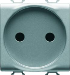 Gewiss FRENCH STANDARD Priza 250V ac - 2P 16A - 2 MODULES - TITANIUM - CHORUS (GW14246)