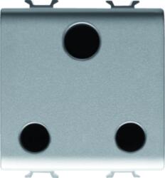 Gewiss INDIAN/SOUTH AFRICAN STANDARD Priza 250V ac - 2P+E 16A - 2 MODULES - TITANIUM - CHORUS (GW14298)