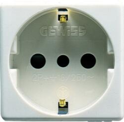 Gewiss ITALIAN/GERMAN STANDARD Priza 250V ac - 2P+E 16A - P30 - 2 MODULES - SYSTEM WHITE (GW20205)