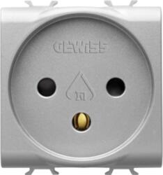 Gewiss ISRAELI STANDARD Priza 250V ac - 2P+E 16A - 2 MODULES - TITANIUM - CHORUS (GW14281)