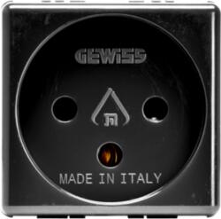 Gewiss ISRAELI STANDARD Priza 250V ac - 2P+E 16A - 2 MODULES - SYSTEM BLACK (GW21220)