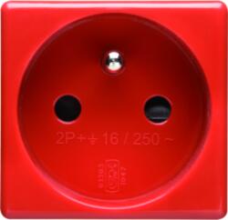 Gewiss FRENCH STANDARD Priza 250V ac - FOR DEDICATED LINES - 2P+E 16A - 2 MODULES - RED - SYSTEM (GW20312)