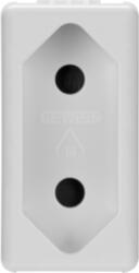 Gewiss ISRAELI STANDARD Priza 250V ac - 2P 10A - 1 MODULE - SYSTEM WHITE (GW20320)