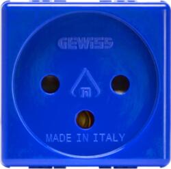 Gewiss ISRAELI STANDARD Priza 250V ac - FOR SPECIAL REQUIREMENTS - 2P+E 16A - 2 MODULES - BLUE - SYSTEM (GW20299)
