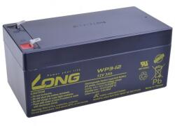 Long 12V 3Ah ólomakkumulátor F1 (WP3-12) (PBLO-12V003-F1)