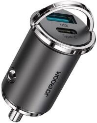 JOYROOM autós gyorstöltő C+U, 12V/24V, 45W, fekete (C-A35) (JR-C-A35-BLK)