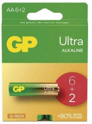 GP Batteries GP AA Ultra Alkaline (LR6) - 8 db (1014228000)