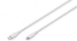 ASSMANN USB-C szilikon töltőkábel, USB-A - USB-C 2m, USB 2.0, 60W, fekete (AK-600110-020-W)