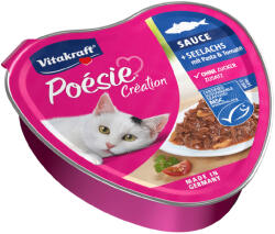 Vitakraft 15x85g Vitakraft Poésie Création fekete tőkehal & tészta nedves macskaeledel