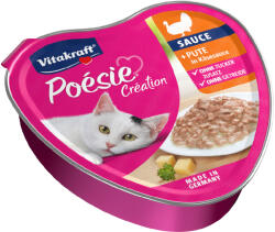Vitakraft 15x85g Vitakraft Poésie Création pulyka sajtszószban nedves macskaeledel