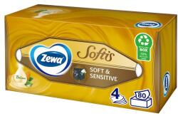 Zewa Softis Soft & Sensitive illatmentes dobozos papír zsebkendő 4 rétegű 80 db