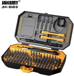 JAKEMY 145db precíziós csavarhúzó készlet laptop, tablet, telefon szereléshez (finommechanikai elektronikai műszerész szerszámkészlet)(JM-8183) (JM-8183)