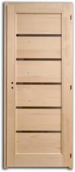 Design Ajtó Új zebra üvegcsíkos beltéri ajtó 100x210 bal (1158)