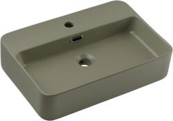 Comad Trust 2 mosdótál 55x38 cm négyszögletes mosdótálak zöld TRUST 2 OLIVER GREEN ( E-6282 ) (TRUST2OLIVERGREENE6282)