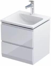 Oristo Brylant Uni szekrény 49.6x45.5x50 cm mosdókagyló alá akasztható fehér OR36-SD2S-50-1-V3
