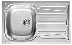 Pyramis Sparta acél mosogató 79x40 cm acél 100125701 (100125701)