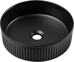 Comad Beyond mosdótál 36x36 cm kerek mosdótálak fekete matt BEYOND 2 BLACK ( E-6565 ) (BEYOND2BLACKE6565)