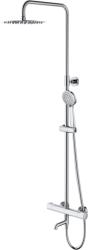 Cersanit City Square kád és zuhany szett fal termosztáttal trópusi zuhany opcióval króm S951-860 (S951860)