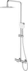 Cersanit Virgo kád és zuhany szett fal termosztáttal trópusi zuhany opcióval króm S951-862 (S951862)