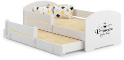 Kobi Franciaágy Luk 160x80 - Princess (LUK BAR+SZU II 160x80 SPIACA CZARNA)