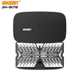 JAKEMY 26db precíziós csavarhúzó készlet, laptop, tablet, telefon szereléshez (finommechanikai elektronikai műszerész szerszámkészlet)(JM-8178) (JM-8178)