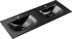 Comad Sky mosdótál 121x46 cm négyszögletes beépíthető fekete SKY 1 BLACK MATT 120D DP ( E-8099-120D ) (SKY1BLACKMATT120DDPE8099120D)