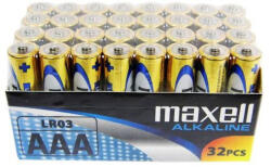 VEZ Maxell Elem - Alkáli elem, 32db AAA (LR03), 1, 5V (no mercury) (18721S) - tobuy
