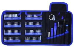 Kaisi K-9126 precíziós csavarhúzó készlet (126db), táskával, laptop, tablet, telefon szereléshez (finommechanikai elektronikai műszerész szerszámkészlet) (K-9126)