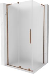Mexen Velar L, zuhany tolóajtóval 120 x 85 cm, 8 mm-es matt üveg, rózsaszín arany, 871-120-085-33-60 (871-120-085-33-60)
