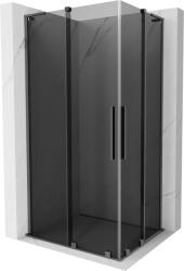 Mexen Velar L Duo, zuhanykabin tolóajtóval 100 x 90 cm, 8mm szürke üveg, polírozott grafit, 871-100-090-02-43-95 (871-100-090-02-43-95)