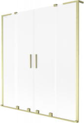Mexen Velar L Duo, 2 szárnyas eltolható kádparaván 160 x 150 cm, 8mm matt üveg, arany matt, 896-160-003-32-55 (896-160-003-32-55)
