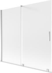Mexen Velar, 2 szárnyas eltolható kádparaván 170 x 150 cm, 8 mm mattüveg, króm, 896-170-000-31-01 (896-170-000-31-01)