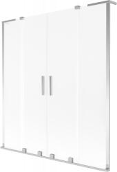Mexen Velar L Duo, 2 szárnyú eltolható kádparaván 140 x 150 cm, 8 mm-es mattüveg, króm, 896-140-003-32-01 (896-140-003-32-01)