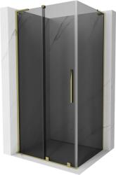 Mexen Velar L, zuhanykabin tolóajtóval 90 x 75 cm, 8mm szürke üveg, arany fényes, 871-090-075-43-50 (871-090-075-43-50)