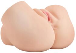 PDX Elite - szívó, rezgő 2in1 maszturbátor (natúr) - vagyaim