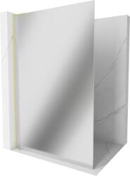 Mexen Kioto L, Walk-In zuhanyparaván 70 x 200 cm, 8 mm tükörmintás üveg, arany matt profil, 800-070-103-55-50 (800-070-103-55-50)