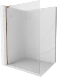 Mexen Kioto L, Walk-In zuhany paraván 100 x 200 cm, 8 mm-es üveg bordás mintával, rózsaszín arany profil, 800-100-103-60-09 (800-100-103-60-09)