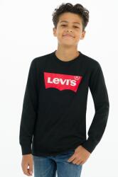 Levi's gyerek hosszúujjú fekete, nyomott mintás - fekete 92