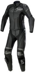 Alpinestars Costum de motocicletă din piele din două piese Alpinestars STELLA GP PLUS 2 negru-gri metalic (AIM106-26)