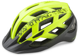 R2 Bukósisak Lumen Ath18w/l Ledes, Neonsárga-fekete Matt (58 - 62 Cm)