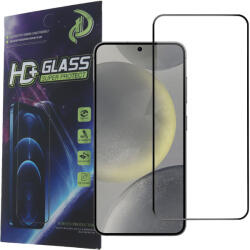 Samsung Galaxy S25 5G üvegfólia, tempered glass, előlapi, 9D, edzett, hajlított, fekete kerettel