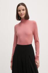 Calvin Klein hosszú ujjú női, félgarbó nyakú, rózsaszín, K20K207747 - rózsaszín S