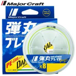 Major Craft Dangan Braid X8 150m 0, 10mm 6, 9kg #0, 8 Fluo Light Green fonott zsinór - damil