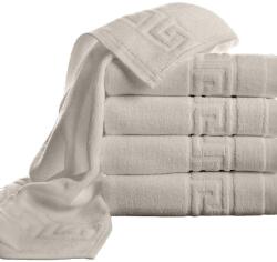 Ralex Pucioasa Pachet 5 prosoape baie 70x140 cm Bumbac 100%, Greek Border 500 grame/mp, Gri Prosop