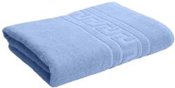 Ralex Pucioasa Prosop baie de fata 50x90 cm Bumbac 100%, Greek Border 500 grame/mp, Bleu Prosop