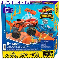 Mega Construx Mega Hot Wheels Monster Trucks - Tigris, cápa ütközeti készlet (HKF88)