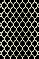 Delta Carpet Covor Modern, Kolibri 11158-180, Alb Negru, 80x150 cm, 2200 gr mp (4823057982664) Covor