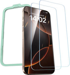 Apple 16 Pro Max kijelzővédő üveglap 2db szerelőkerettel Ugreen (45974)
