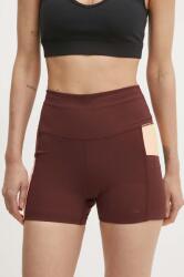 Rip Curl sport rövidnadrág Revival női, bordó, mintás, magas derekú - burgundia S